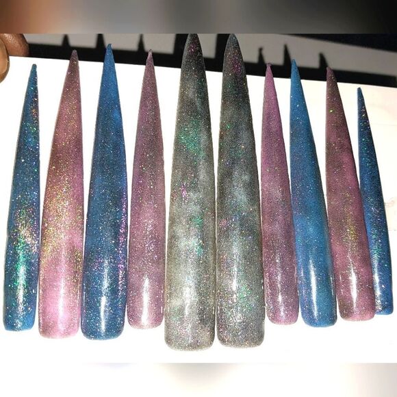 Hand crafted custom 10pc xxxl acrylic press on nails - Picture 5 of 8